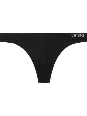 Yenita® 6er Pack Seamless Basic String in schwarz