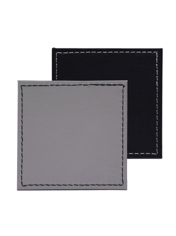 FREEFORM Untersetzer DUO, 4er Set, Grau/Schwarz
