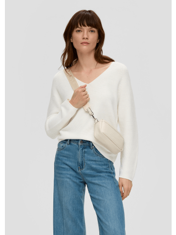 s.Oliver Strickpullover langarm in Creme