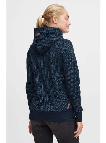 Oxmo Kapuzenpullover OXVera 21800017-ME Kapuzenpullover mit Print in Dunkelblau