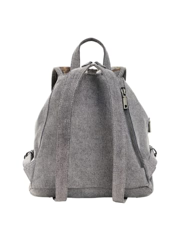 Desigual Rucksack 'Half Logo Denim Luena' in grau