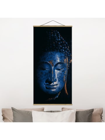 WALLART Stoffbild mit Posterleisten - Delhi Buddha in Blau