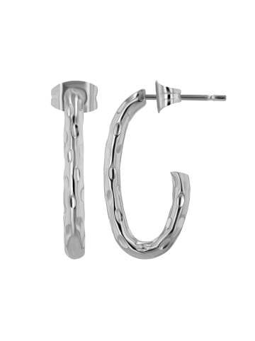 Adeliás Adeliás Damen Ohrstecker aus poliertem Edelstahl in silber
