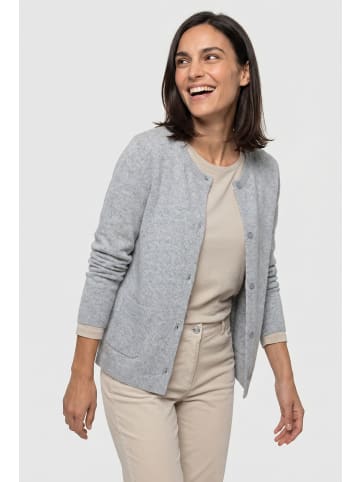 Olsen Strickcardigan in Pearl Grey Melange
