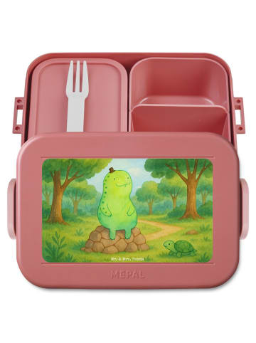 Mr. & Mrs. Panda Bento Box Schildkröte Pause Design ohne Spruch in Rot Pastell