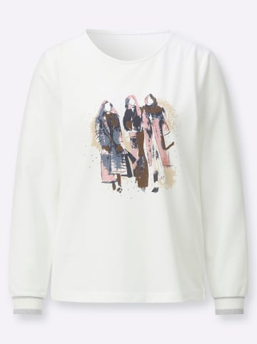 creation L Shirt in ecru-rosenholz-bedruckt