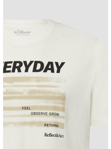 s.Oliver T-Shirt in 02D1_creme