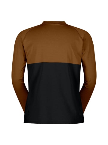 SCOTT Langarmshirt Trail Storm Warm Light Longsleeve in Braun