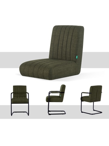 DUBI Möbel 2er-Set: Esszimmerstuhl BEN in Grün - (B)53 x (H)87 x  (T)62 cm