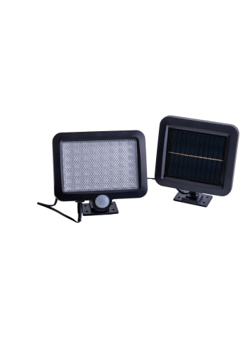 näve LED Solar Außenwandleuchte "PEPE" in schwarz - (L)15cm x (B)5,5cm x (H)13cm