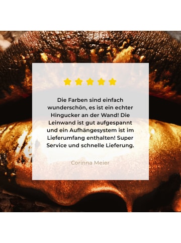 MuchoWow Leinwand bilder Luxus Lippen (BxH)