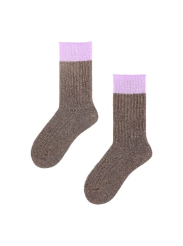 Hudson Socken Cosmic Block wärmend in Cosmic brown
