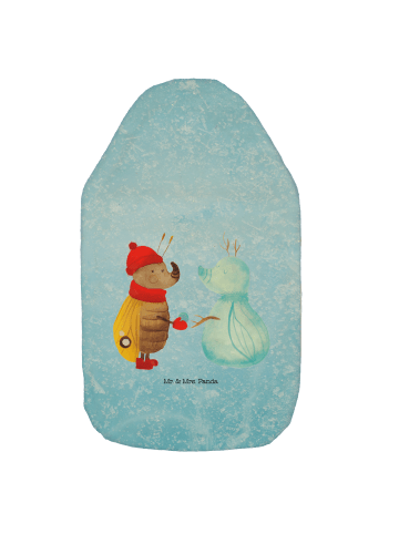 Mr. & Mrs. Panda Bettflasche Nachtfalter Schneemann ohne Spruch in Eisblau