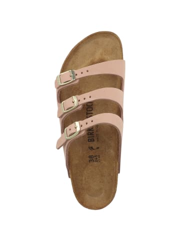 Birkenstock Sandale Florida Fresh Nubukleder schmal in rosa