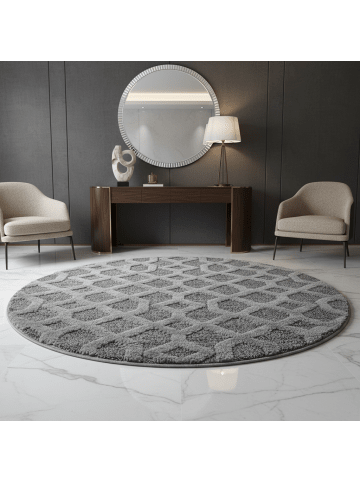 KADIMA DESIGN Teppich 3D Waschbar Geometrisch EISACK Strapazierfähig OEKO-TEX