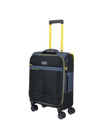 travelite Color Craze - 4-Rollen-Kabinentrolley S 55 cm (dunkelblau) in dunkelblau
