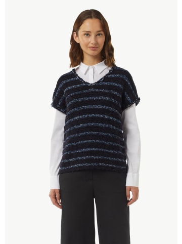 comma Strickpullunder keine Ärmellänge in Blau