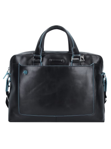 Piquadro Blue Square Aktentasche III Leder 40 cm Laptopfach in black