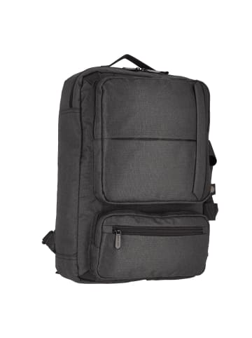 Dermata Rucksack 48 cm Laptopfach in schwarz