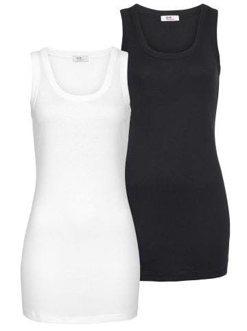 FLASHLIGHTS Tanktop in weiß, schwarz