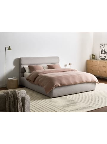 Beliani Doppelbett BONIFACIO in Grau/Schwarz - (W) 179 x (H) 106 x (L) 230 cm