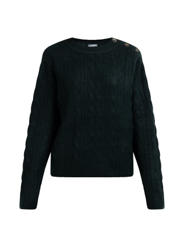 DreiMaster Vintage Damen Strick Pullover in Dunkelgrün