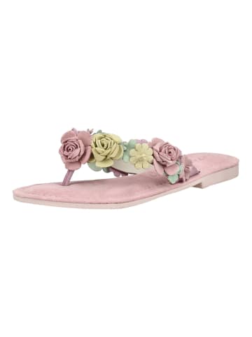 Lazamani Pantoletten CATHELIJNE MULTI FLOWER in Rose