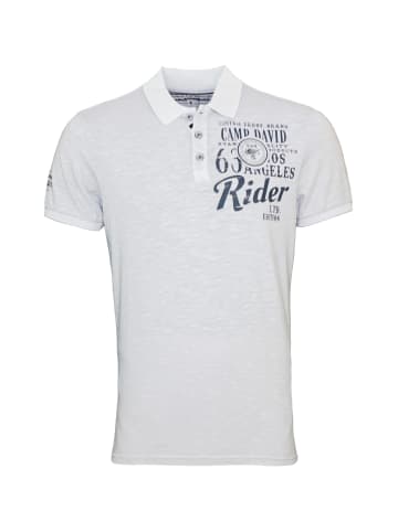 CAMP DAVID  Poloshirt 'Road Rebel' in hellgrau