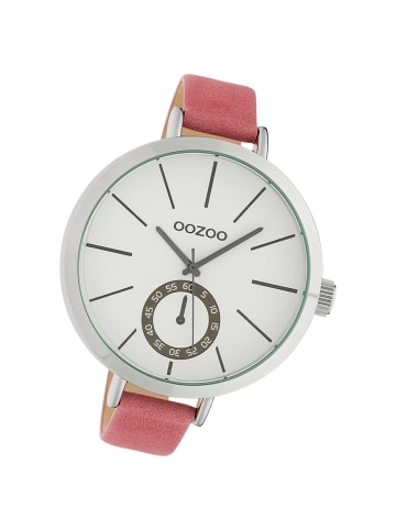 Oozoo Analog-Armbanduhr Oozoo Timepieces pink, rosa extra groß (ca. 48mm)