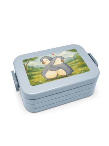 Mr. & Mrs. Panda MEPAL Bentobox Pinguine Kuscheln Design ohne Sp... in Blau Pastell