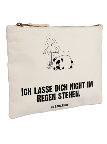 Mr. & Mrs. Panda Beauty Bag Panda Freundschaft mit Spruch in Weiß