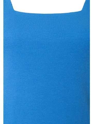 More & More figurbetontes Top, eckiger Ausschnitt in blue