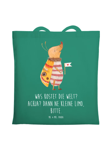 Mr. & Mrs. Panda Stofftragetasche Nachtfalter Fähnchen mit Spruch in Mint