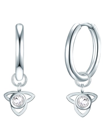 Eastside NY Creolen Lotusblüte Edelstahl Preciosa in silber