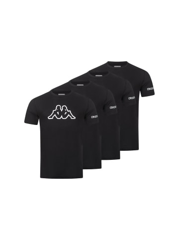 Kappa Kappa 4er Set T-Shirt LOGO in Schwarz