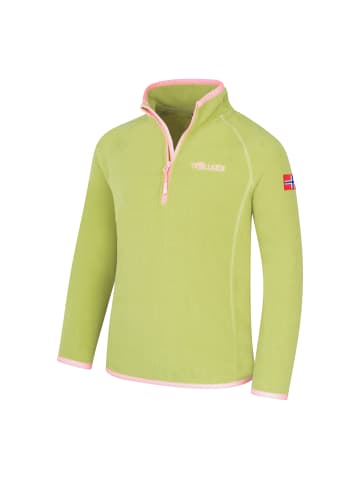 Trollkids Funktionsshirt Nordland in hedge green/candy pink