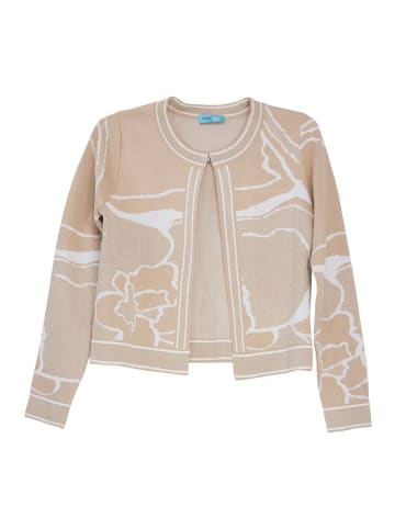 TOOCHE Cardigan "Cardigan Muster" in beige