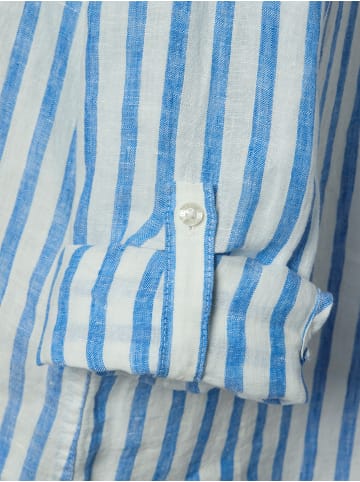 Street One Bluse in blau weiß