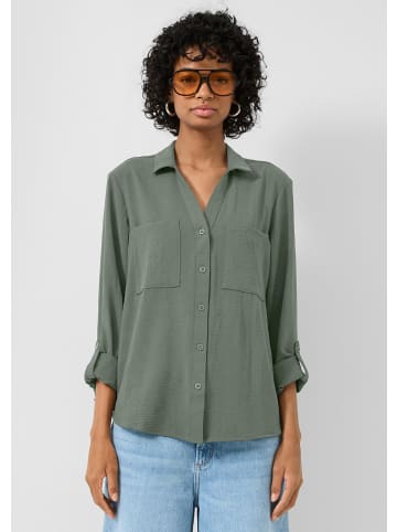 QS Bluse in 7927_olivgrün