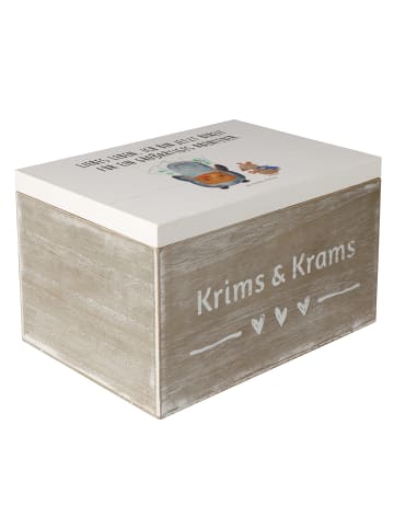 Mr. & Mrs. Panda Box Pinguin & Maus Wanderer mit Spruch in Weiß