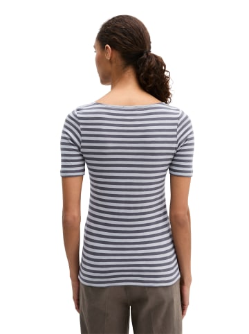 Marc O'Polo Gestreiftes T-Shirt slim in Medium Blue
