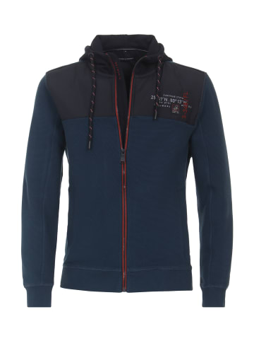 CASAMODA Sweatjacke in dunkles Mittelblau