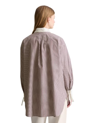 Marc O'Polo DENIM Streifenbluse loose in Dark Red