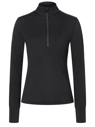 super.natural Merino Longsleeve in schwarz