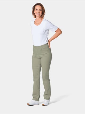 GOLDNER Jeansschlupfhose Louisa in baummoos