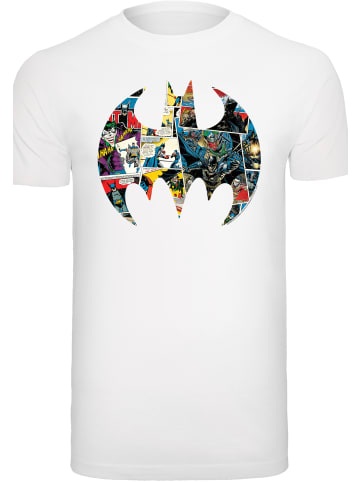 F4NT4STIC T-Shirt DC Comics Batman Comic Book Logo in weiß