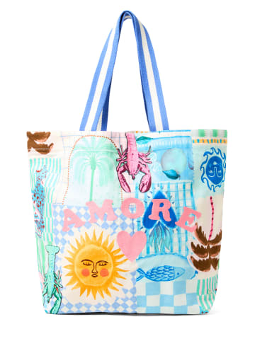 Codello Shopper in blau mehrfarbig - 0001