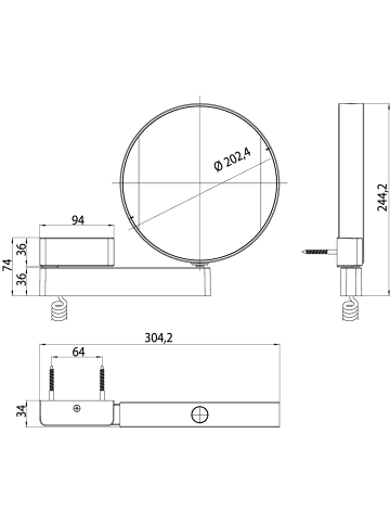 Emco EC LED-Kosmetikspiegel prime 06017