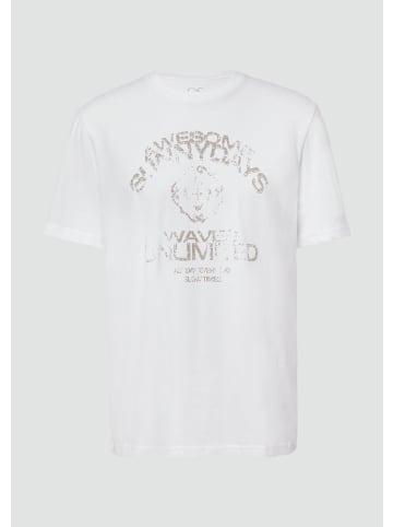 QS T-Shirt in 01D2_weiß