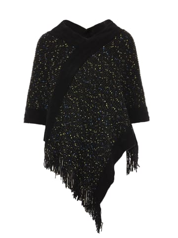 ALARY Poncho in Schwarz